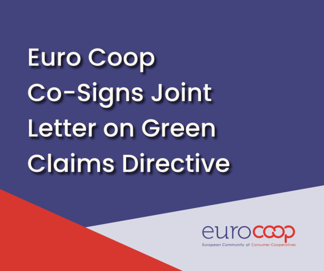 Euro Coop Co-Signs Joint Letter on Green Claims Directive Euro Coop Co-Signs Joint Letter on Green Claims Directive