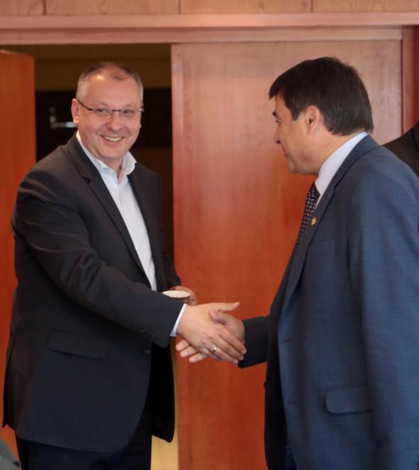 Petar Stefanov – Vice-President of Co-operatives Europe meets with Sergei Stanishev Petar Stefanov – Vice-President of Co-operatives Europe meets with Sergei Stanishev