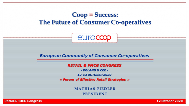 Euro Coop at the Retail & FMCG Congress, 2020 Euro Coop at the Retail & FMCG Congress, 2020