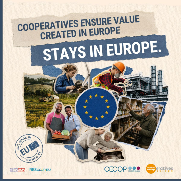 Made in EU: Cooperatives ensure value created in Europe, stays in Europe.