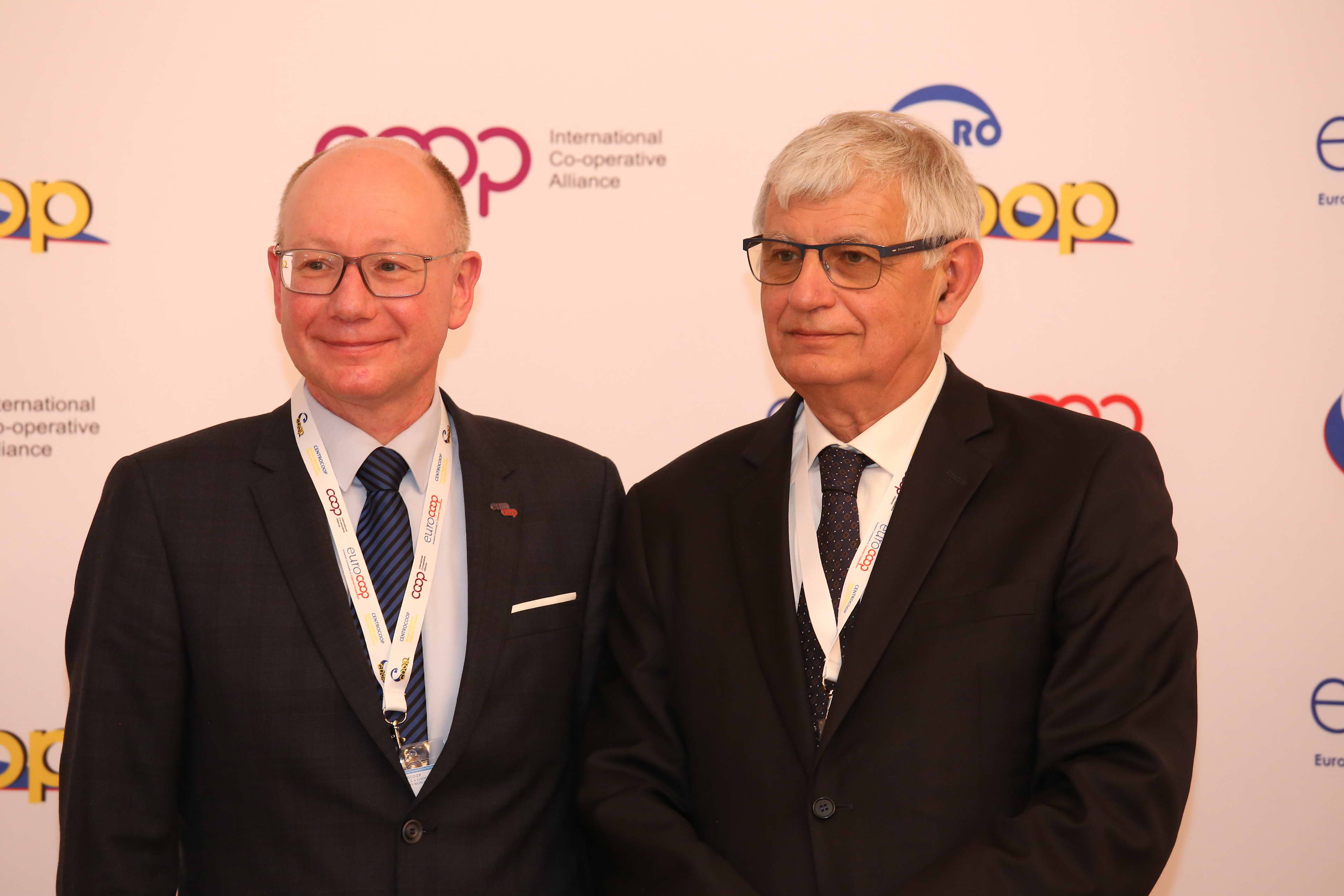 Presidents' Handover: Mathias Fiedler (L) and Massimo Bongiovanni (R)